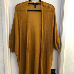 Forever 21 Yellow Cardigan